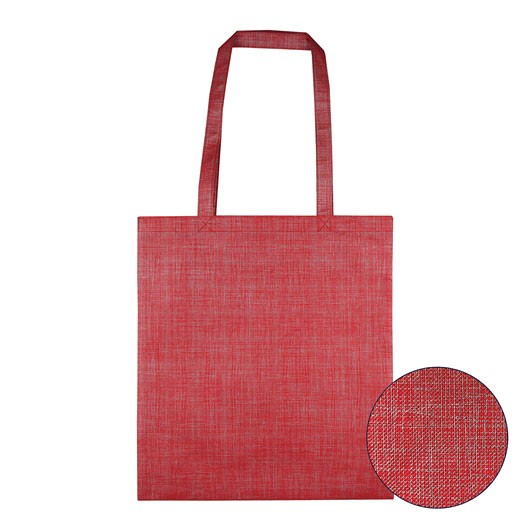 Red Patterned Tote Bag